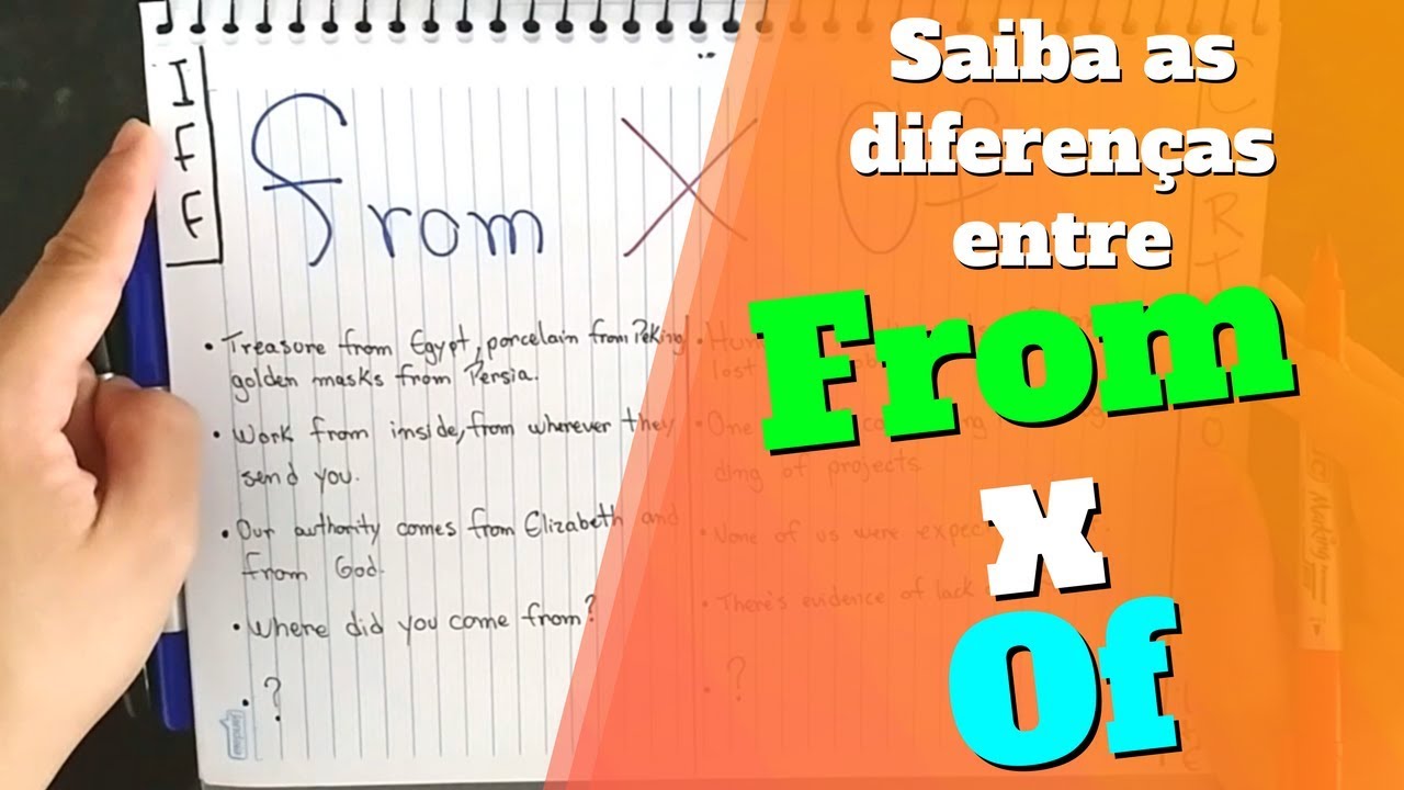 From Of Essas são as diferenças entre FROM e OF! (Não confunda mais) | Inglês ...