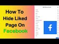 How to hide liked pages on facebook in android mobile  sp skywards