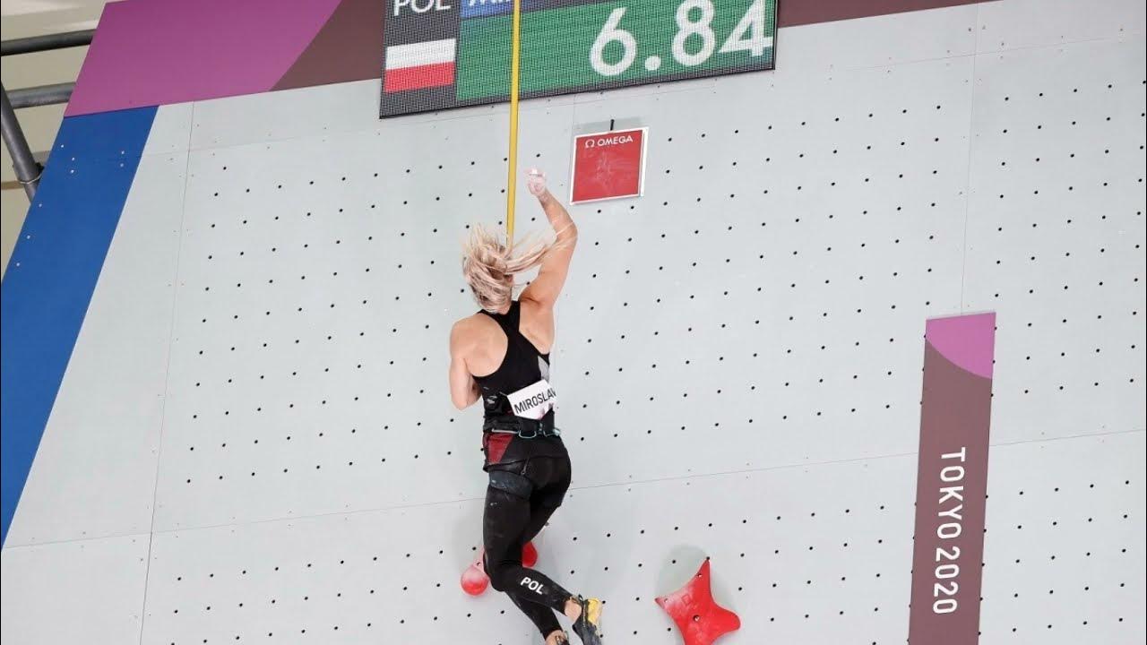 Aleksandra Miroslaw(Poland) Beats World Record Women's Rock Climbing