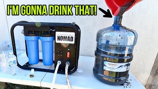 Drinking Nasty Muddy Water... after ClearSource Nomad deals with it!