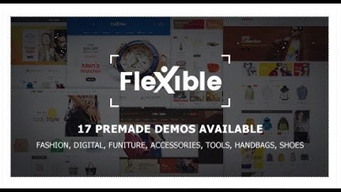 Flexible - Multi-Store Responsive Magento 2 Theme | 17 Premade  | Themeforest Download