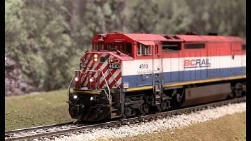 Custom Rapido BC Rail Dash 8-40CM w/ Rock Lights & Class Lights