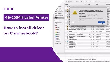 How to install driver on Chromebook | OFFNOVA 4B-2054N Label Printer