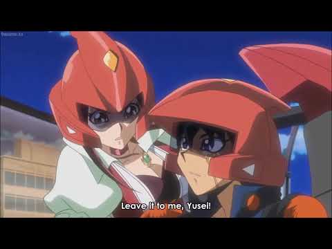 Yugioh 5ds - Aki summons Stardust Dragon to stop a truck - YouTube