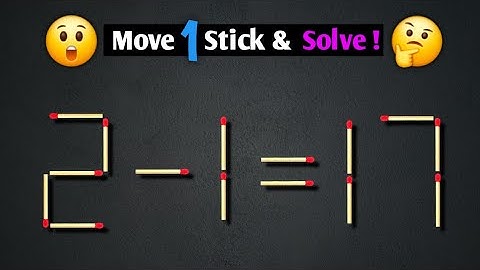 Fix 2-1=17 in ONE Move – This Will Blow Your Mind! 💥