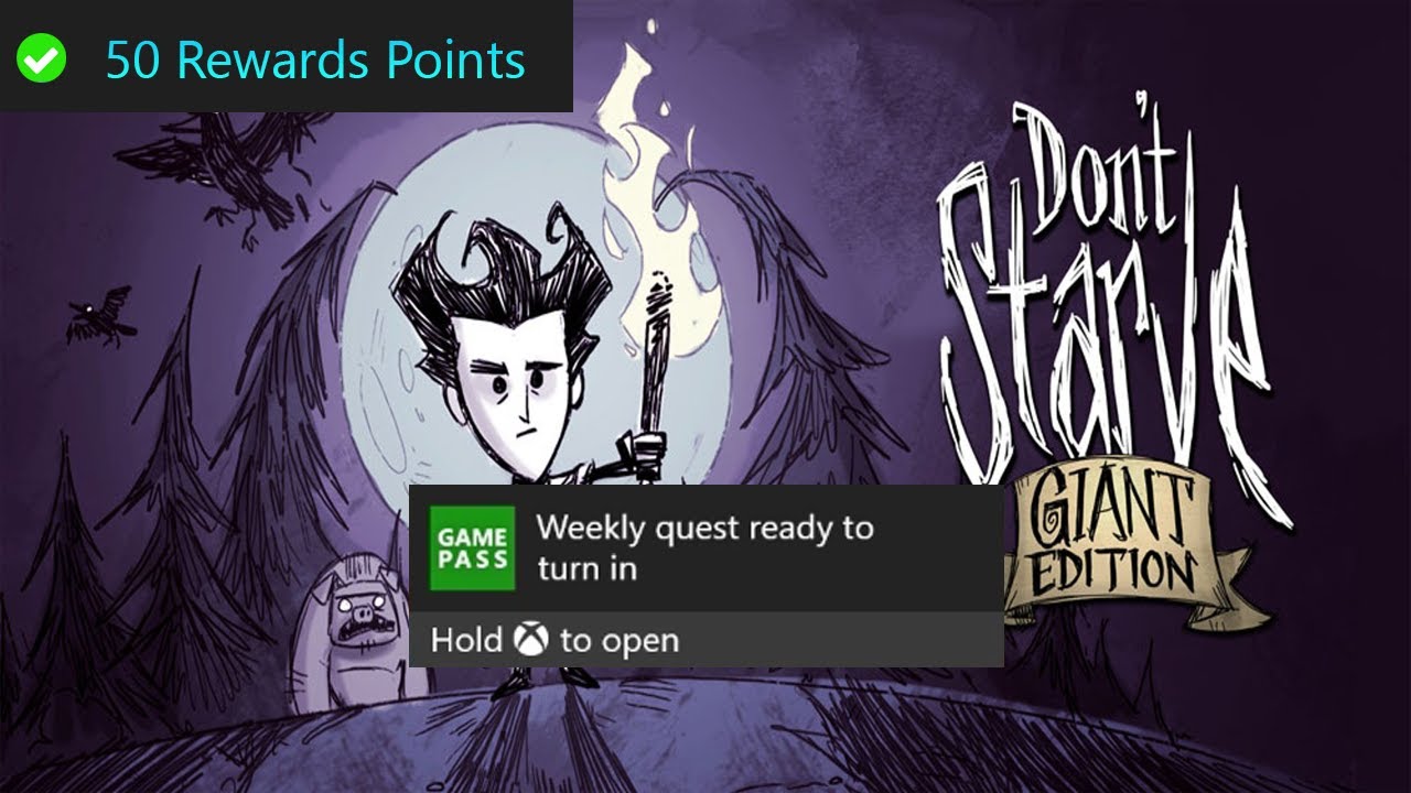 Don't Starve: Giant Edition Weekly Xbox Game Pass Quest Guide - Survive 1  Day - YouTube