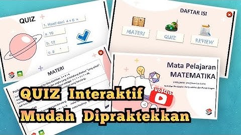 Cara Membuat Kuis Interaktif dengan PowerPoint | Otomatis Muncul Benar dan Salah