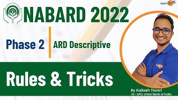 NABARD Grade A Phase 2 | ARD Descriptive Rules & Tricks  | By Kailash Tiwari