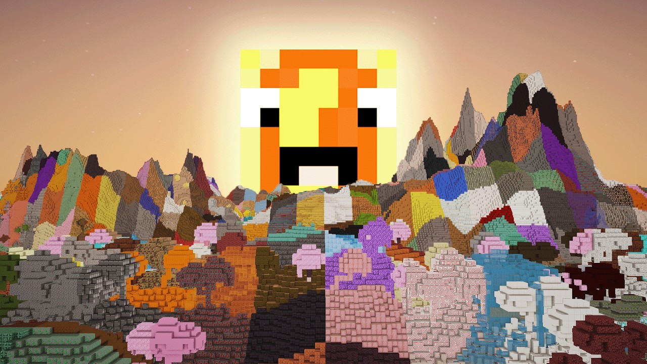 Minecraft Hardcore but the Chunks are Random - YouTube