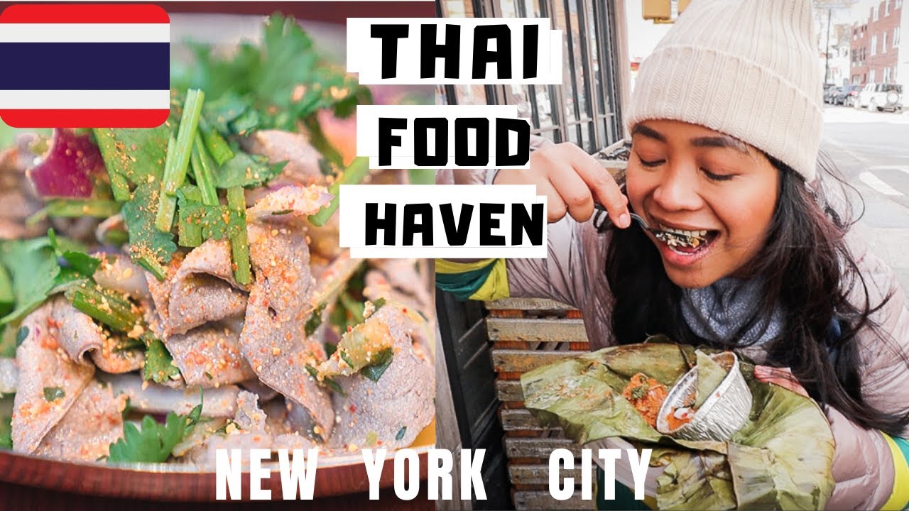 NYC s BEST THAI Food Eating Thai Food In New York s Thai Town Part 2 