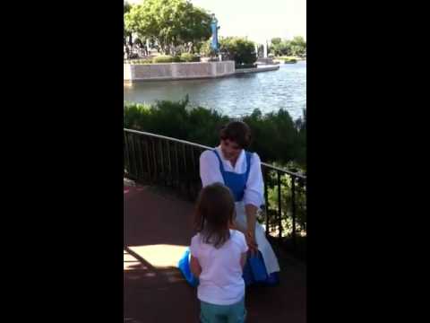 Disney Princess Belle meets Olivia - YouTube
