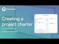 Creating a project charter in FlexiProject