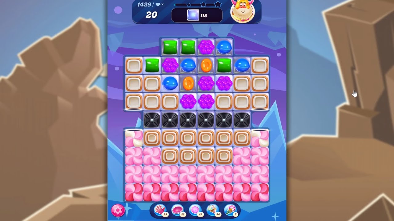 Candy Crush Saga LEVEL 1429 NO BOOSTERS (new version)🐟☑️ - YouTube