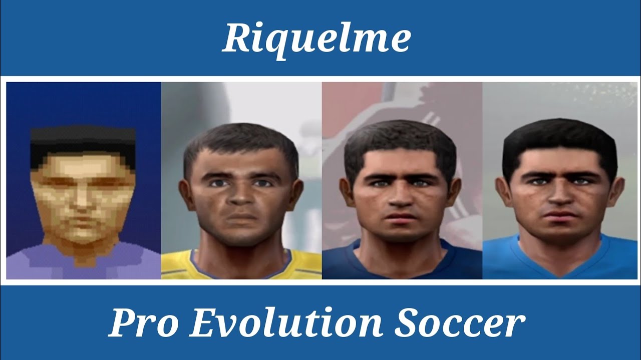 Riquelme - Stats Evolution - Winning Eleven 4 ao PES 2014 - PS1 e PS2