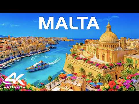 MALTA 4K | Aerial 🇲🇹 🏰 Basilica of Our Lady, Grand Harbour & Scenic Views
