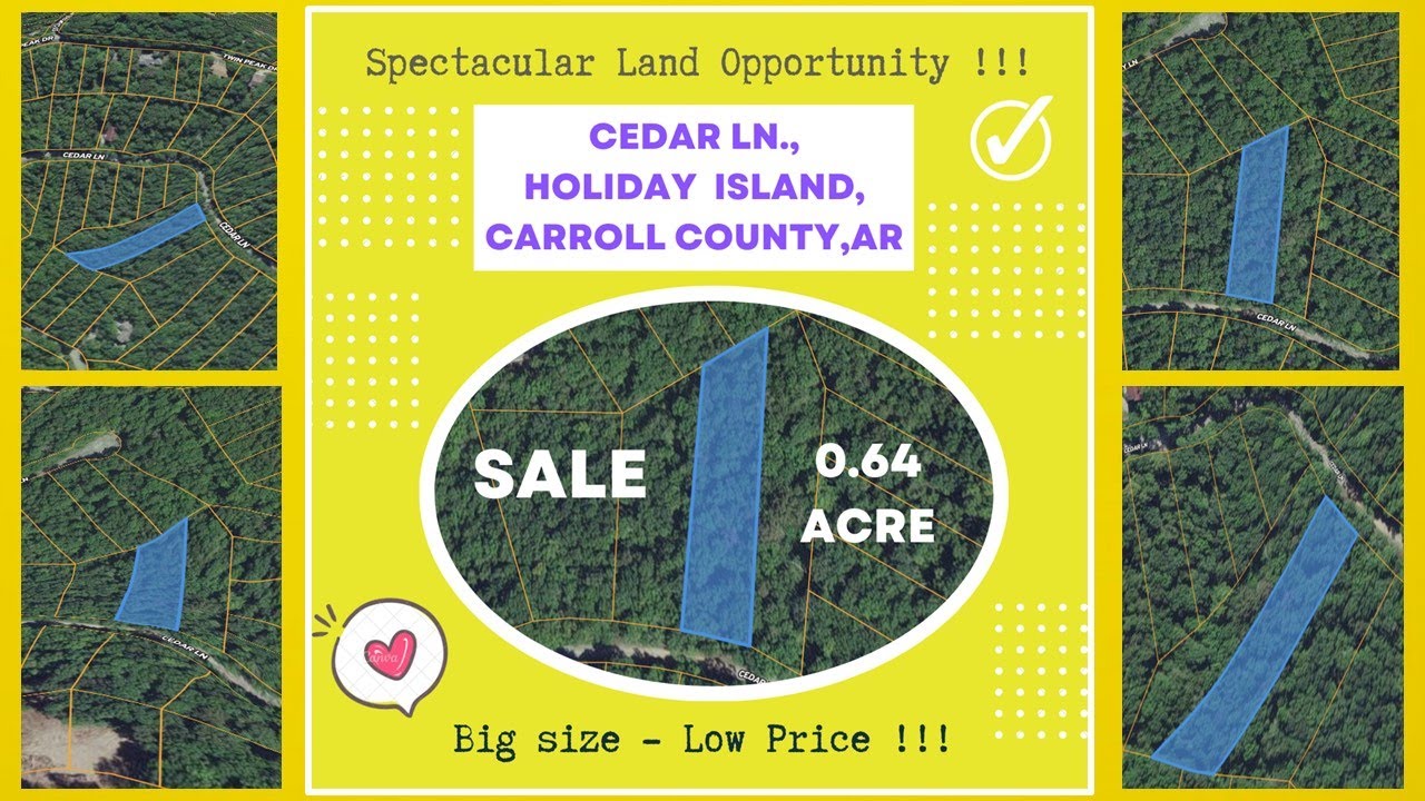 0.64 acre Land For Sale in Holiday Island, Carroll County, Arkansas