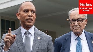 Hakeem Jeffries Says House And Senate Dems 'Remain Consistent In Lockstep' As Shutdown Continues