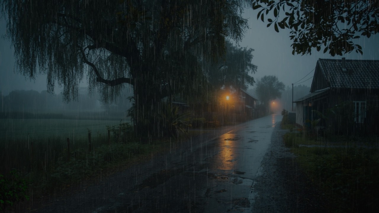 Heavy Rain To Sleep Immediately - ASMR, Rain Sounds For Relaxing Your Mind And Sleep Tonight