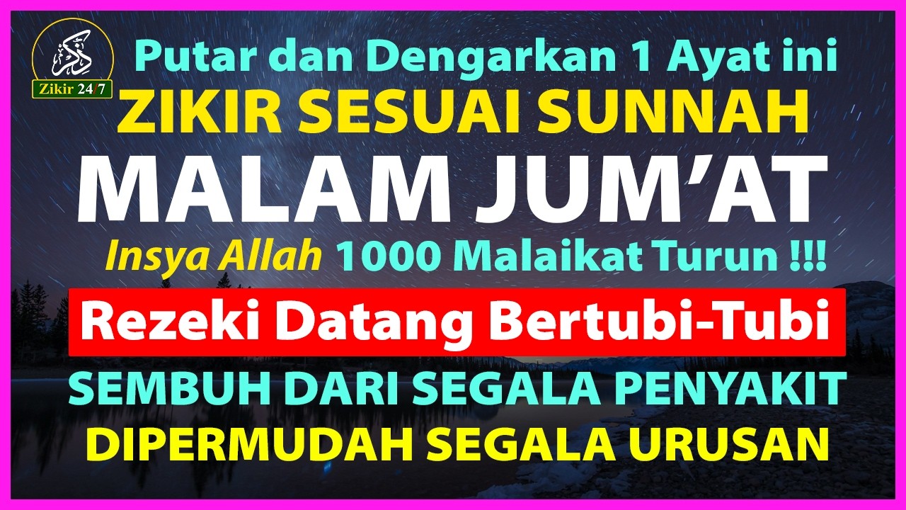 Zikir Petang Sesuai Sunnah, Dzikir Pembuka Pintu Rezeki, Zikir Penenang Hati dan Pikiran