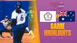 HIGHLIGHTS | Chinese Taipei vs Australia | WBSC Women's Softball World Cup - Group Stage screenshot 2