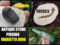 Antique Store Picking - Marietta Ohio - Trilobite Fossils - Old Bottles - ANTIQUES - Flea Market -