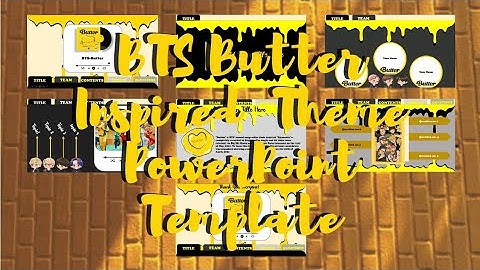BTS Butter Inspired PowerPoint Template Free🍑 || ppt#16