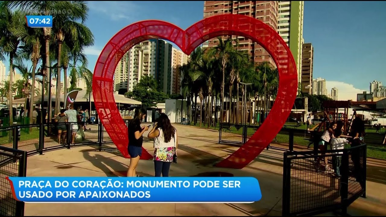 PRAÇA DO CORAÇÃO: MONUMENTO PODE SER USADO POR APAIXONADOS - YouTube