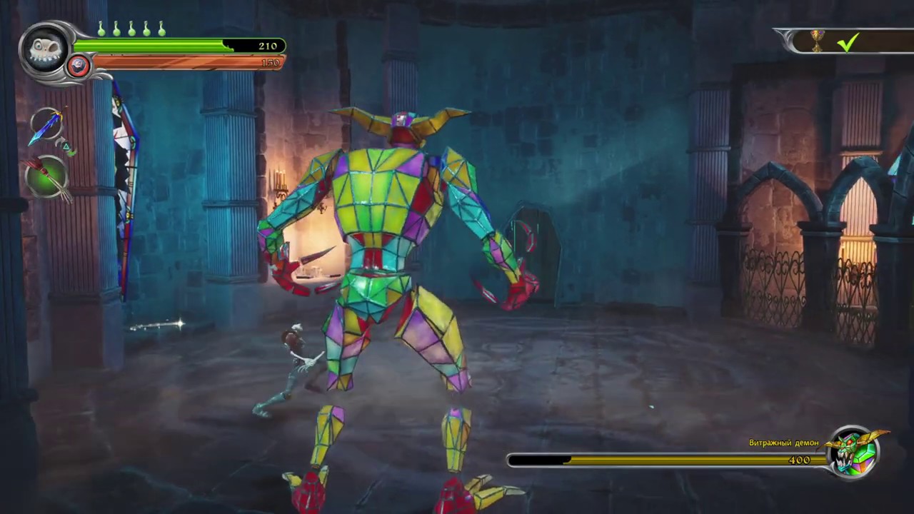 MediEvil Босс - Витражный демон (убийство рукой)