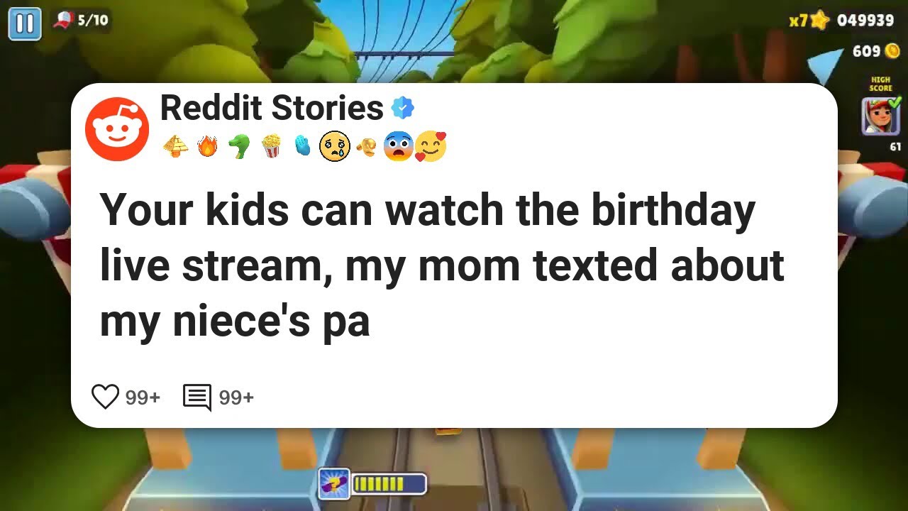 Ваши дети могут посмотреть прямую трансляцию дня рождения, — написала моя мама про отца моей плем...