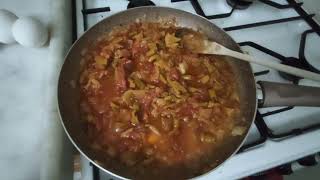 Ege Gezimizde Akşam Yemeği Olarak Pratik Menemen Yaptık.