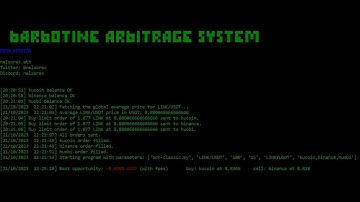 Barbotine Arbitrage Bot