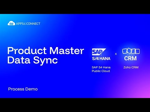 Product Master Data Sync with Zoho CRM & SAP S4 HANA Public Cloud ...