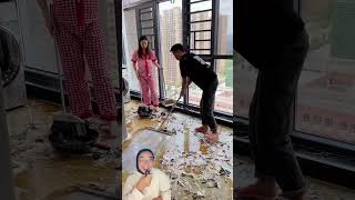 Clean the house from mud😱😍⁉️