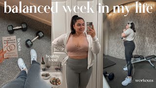 BALANCED WEEK IN MY LIFE 🌱 workouts, staying consistent, healthy habits