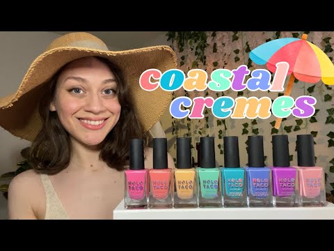 Beach Day Ready with Holo Taco’s COASTAL CRÈMES ⛵️⛱️ Collection Swatches, Comparisons + Review