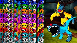 YELLOW & CYAN but Survivor VS All Rainbow Friends All Colors | Friday Night Funkin Mod Roblox