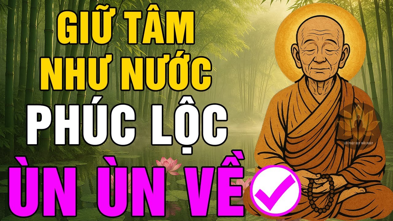 NGƯỜI KHÔN NGOAN GIỮ TÂM NHƯ NƯỚC - PHÚC LỘC TỰ TÌM ĐẾN | Lời Phật Dạy Mỗi Ngày – Lục Tổ Huệ Năng