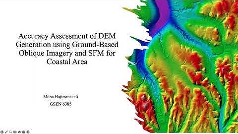 Accuracy Assessment of DEM Generation Using Ground_Based Oblique Imagery and  SFM for Coastal Area