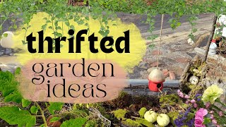Thrifted Garden DIYs | Upcycled & Trash-to-Treasure Garden Decor Ideas