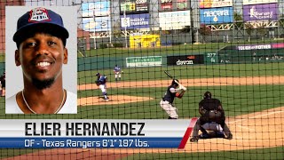ELIER HERNANDEZ (Texas Rangers) SIGNED For 2024 W/Invite to Spring Training - Prospect Video