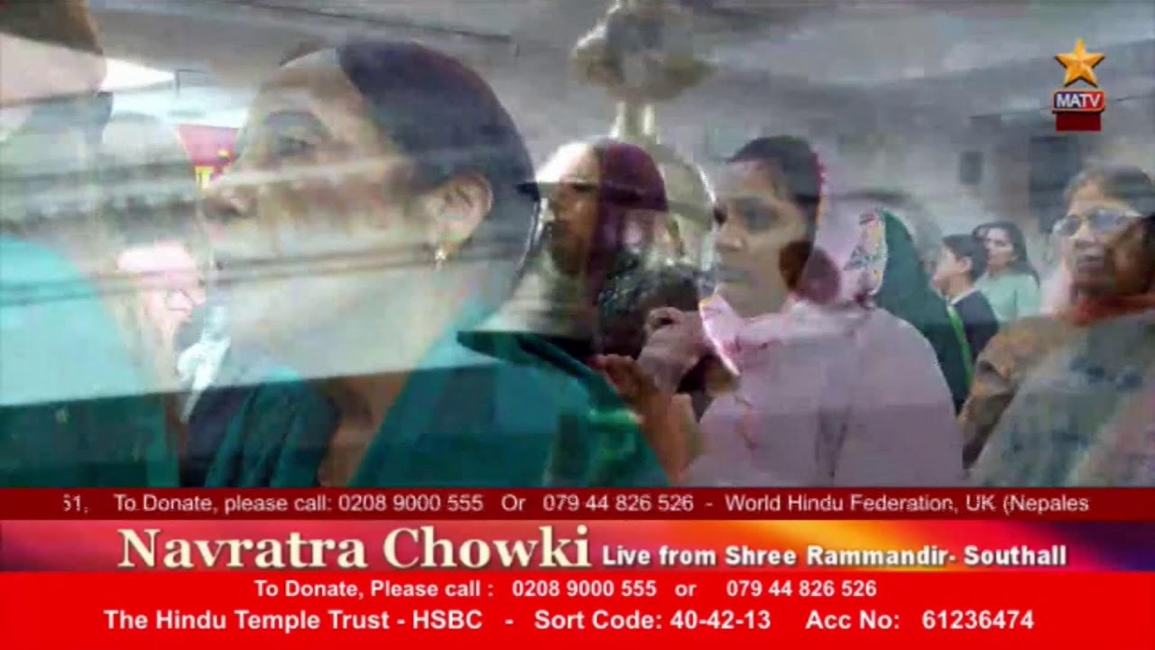 Navratra Chowki LIVE from Shree Ram Mandir Southall - Day 05 - 26-09-2025