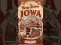 Merry Christmas from Iowa Vintage Snow Globe Holiday Postcard