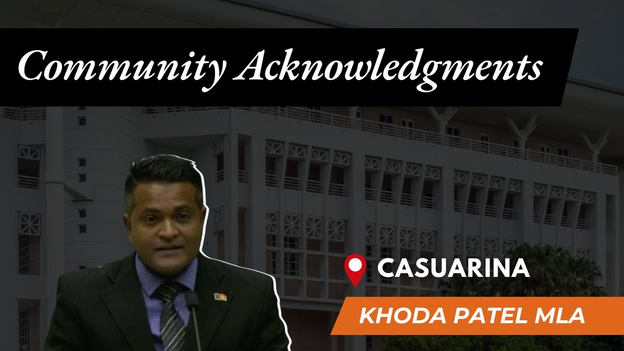 Khoda Patel MLA (CLP) - Community Acknowledgements [27/03/2025]