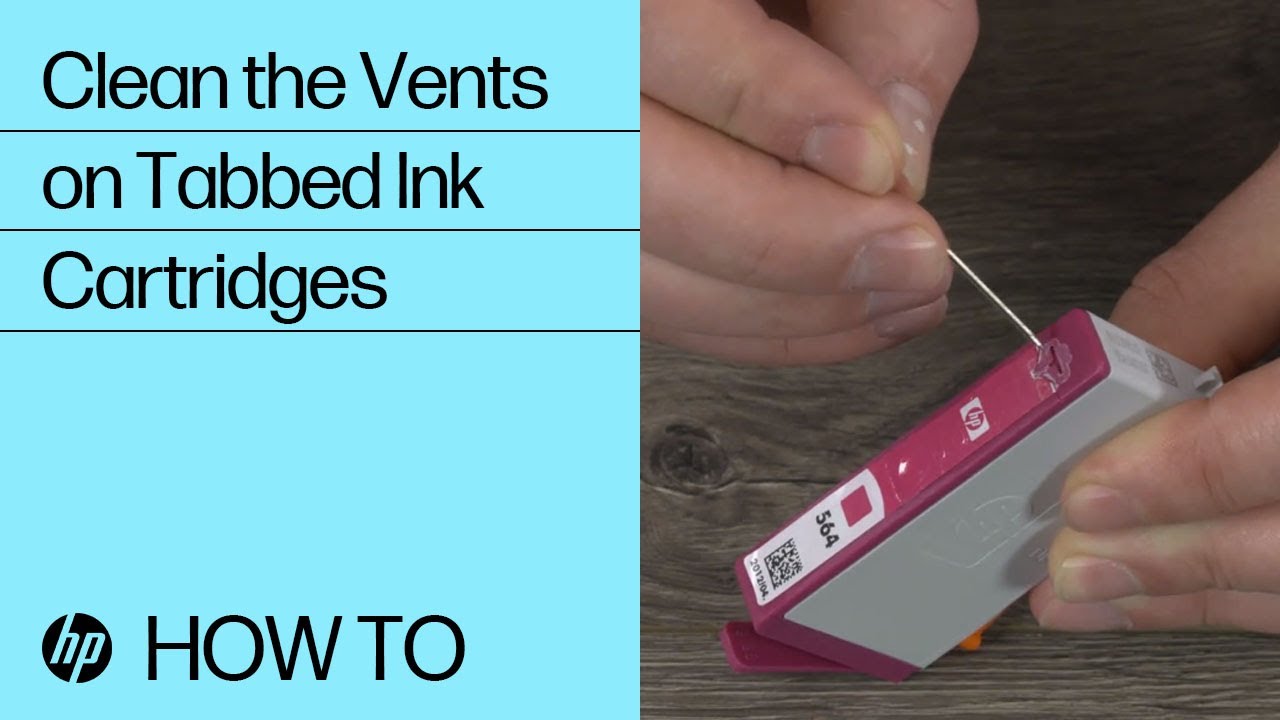 How to Clean the Vents on Your Tabbed HP Ink Cartridges HP YouTube