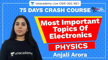 75 Days Crash Course | Most Important Topics of Electronics | Unacademy Live CSIR UGC NET