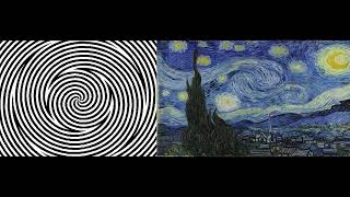 Look 20 seconds on the left side - Van Gogh optical illusion starry night