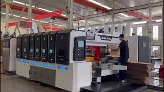 FFG Case Maker Full Process Vacuum Transmission Flexo Printer Slotter Die Cutter Folder Gluer inline