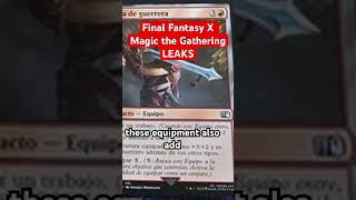 The Final Fantasy Starter Decks were LEAKED! #magicthegathering #finalfantasy #mtgleaks