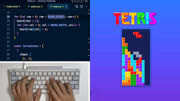 [ASMR Programming] Tetris Game - No Talking