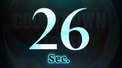 26 Seconds Timer with ticking Sound effects🎶 #shortvideo #video #viralvideo #trending ⏰️